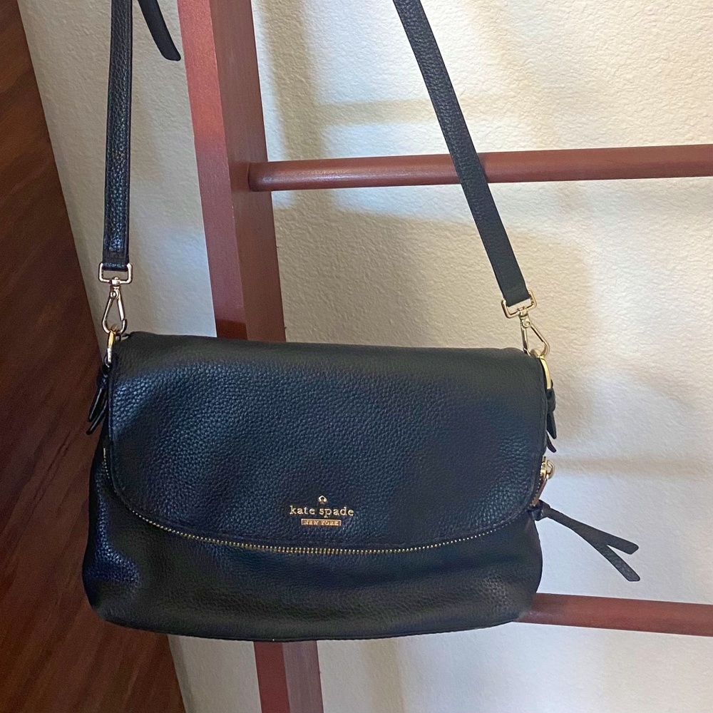 Black Kate Space Leather Crossbody